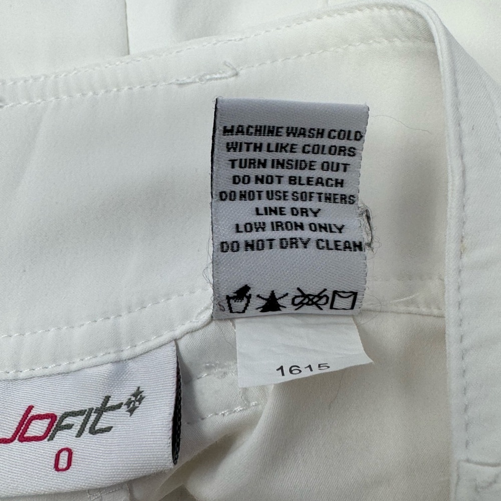 Jofit Golf Shorts Women’s Size 0 White Bermuda Golf Stretch Athletic Pockets G9 - Picture 4 of 4